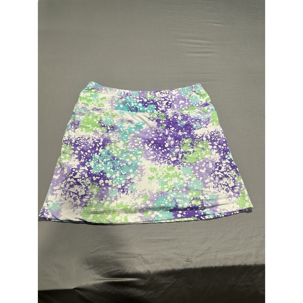 IBKUL SPLASH VIOLET GOLF TENNIS  SKORT Purple Green Blue S